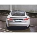 Heck Ansatz Flaps Diffusor passend für Tesla Model S Facelift schwarz Hochglanz