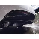 Diffusor Heck Ansatz passend für Tesla Model S Facelift schwarz matt