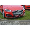 Front Ansatz V.2 passend für Audi A5 F5 S-Line schwarz Hochglanz