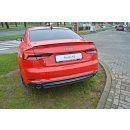 Mittlerer Diffusor Heck Ansatz passend für Audi A5 F5 S-Line  Carbon Look