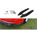 Heck Ansatz Flaps Diffusor passend für Audi A5 S-Line F5 Coupe schwarz matt