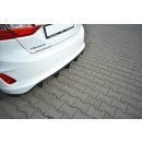 Diffusor Heck Ansatz passend für Ford Fiesta Mk8 ST-Line Carbon Look