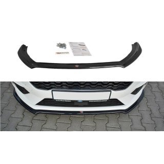 Front Ansatz V.1 passend für Ford Fiesta Mk8 ST / ST-Line schwarz Hochglanz