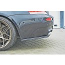 Heck Ansatz Flaps Diffusor passend für BMW M6 E63 schwarz Hochglanz