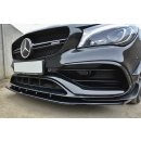 Front Ansatz V.1 passend für Mercedes CLA A45 AMG C117 Facelift schwarz matt