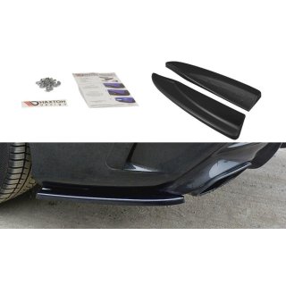 Heck Ansatz Flaps Diffusor passend für Mercedes CLA A45 AMG C117 Facelift Carbon Look