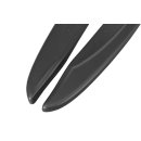 Heck Ansatz Flaps Diffusor passend für Mercedes CLA A45 AMG C117 Facelift schwarz Hochglanz