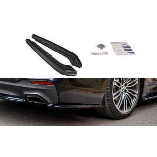 Heck Ansatz Flaps Diffusor passend für BMW 5er G30/ G31 M-Paket schwarz Hochglanz