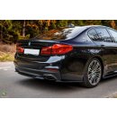 Heck Ansatz Flaps Diffusor passend für BMW 5er G30/ G31 M-Paket schwarz matt