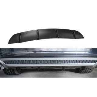 Diffusor Heck Ansatz passend für Audi A7 S-Line C7 schwarz matt