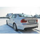 Heck Ansatz Flaps Diffusor passend für BMW 3er E90 M Paket Carbon Look