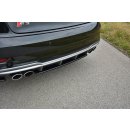 Mittlerer Diffusor Heck Ansatz passend für Audi S3 8V FL Hatchback / Sportback / Sedan schwarz Hochglanz