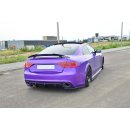 Heck Ansatz Flaps Diffusor passend für Audi RS5 Mk1 8T Facelift Carbon Look