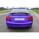 Spoiler CAP passend für Audi RS5 Mk1 8T Facelift schwarz Hochglanz