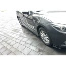 Seitenschweller Ansatz passend für Mazda 3 BN (Mk3) Facelift schwarz matt