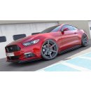 Front Ansatz passend für Ford Mustang Mk6 schwarz matt