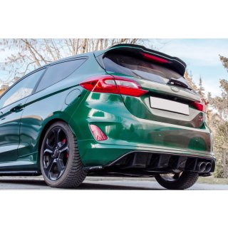 Diffusor Heck Ansatz passend für Ford Fiesta Mk8 ST Carbon Look