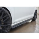 Seitenschweller Ansatz passend für VW GOLF 7 GTI PREFACE/FACELIFT (breit) schwarz Hochglanz