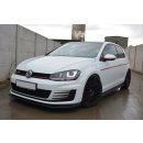 Seitenschweller Ansatz passend für VW GOLF 7 GTI PREFACE/FACELIFT (breit) schwarz Hochglanz