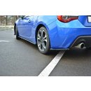 Heck Ansatz Flaps Diffusor V.1 passend für SUBARU BRZ FACELIFT  schwarz Hochglanz