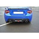 Heck Ansatz Flaps Diffusor V.1 passend für SUBARU BRZ FACELIFT  schwarz Hochglanz