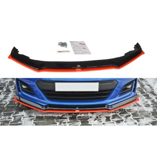 Front Ansatz V.5 passend für SUBARU BRZ FACELIFT schwarz Hochglanz