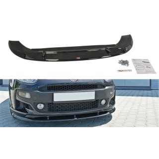 Front Ansatz passend für Fiat Punto Evo Abarth schwarz Hochglanz