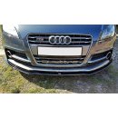 Front Ansatz V.1 passend für Audi TT S Mk2 (8J) schwarz Hochglanz