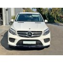 Front Ansatz V.1 passend für Mercedes GLE W166 AMG-Line schwarz Hochglanz