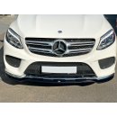 Front Ansatz V.1 passend für Mercedes GLE W166 AMG-Line schwarz Hochglanz