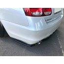 Heck Ansatz Flaps Diffusor passend für Lexus GS 300 Mk3 Facelift schwarz Hochglanz