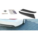 Heck Ansatz Flaps Diffusor passend für Mercedes CLS C219 55AMG schwarz matt