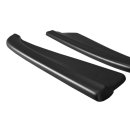 Heck Ansatz Flaps Diffusor passend für Mercedes CLS C219 55AMG schwarz matt