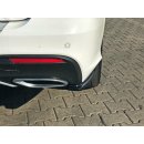 Heck Ansatz Flaps Diffusor passend für Mercedes GLE W166 AMG-Line Carbon Look