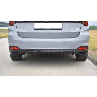 Diffusor Heck Ansatz passend für Fiat Tipo S-Design Carbon Look