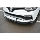 Front Ansatz passend für RENAULT CLIO MK4 RS schwarz Hochglanz