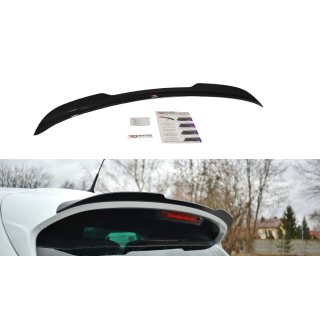 Spoiler CAP passend für RENAULT CLIO MK4 RS schwarz Hochglanz