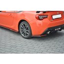 Heck Ansatz Flaps Diffusor V.2 passend für TOYOTA GT86 FACELIFT  schwarz matt