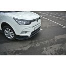 Front Ansatz V.1 passend für SSANGYONG TIVOLI schwarz Hochglanz