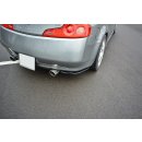 Heck Ansatz Flaps Diffusor passend für INFINITI G35 COUPE schwarz Hochglanz