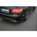 Heck Ansatz Flaps Diffusor passend für Mercedes E63 AMG W212  schwarz matt