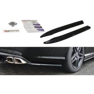 Heck Ansatz Flaps Diffusor passend für Mercedes E63 AMG W212  Carbon Look