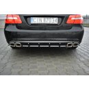 Diffusor Heck Ansatz passend für Mercedes E63 AMG W212  schwarz matt