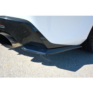 Heck Ansatz Flaps Diffusor passend für CHEVROLET CAMARO 6TH-GEN. PHASE-I 2SS COUPE schwarz Hochglanz