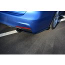 Heck Ansatz Flaps Diffusor passend für BMW 3er F30 PHASE-II SEDAN M-SPORT schwarz matt