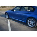 Seitenschweller Ansatz passend für BMW 3er F30 PHASE-II SEDAN M-SPORT schwarz matt