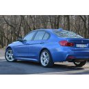 Seitenschweller Ansatz passend für BMW 3er F30 PHASE-II SEDAN M-SPORT schwarz matt