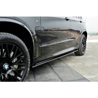 Seitenschweller Ansatz passend für BMW X5 F15 M50d schwarz Hochglanz