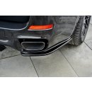 Heck Ansatz Flaps Diffusor passend für BMW X5 F15 M50d schwarz matt