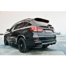 Diffusor Heck Ansatz passend für BMW X5 F15 M50d schwarz matt